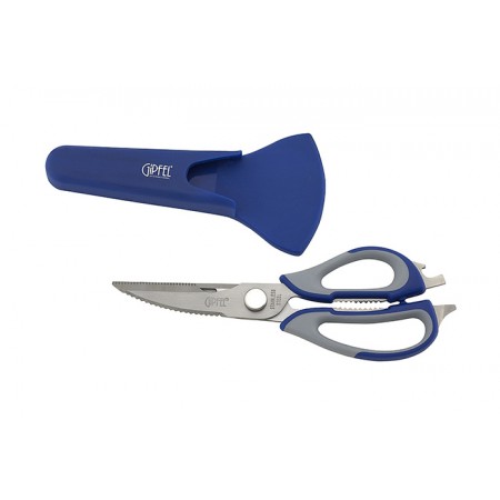 9853 GIPFEL Ножницы кухонные многофункциональные BLOSSOM цвет синий+серый