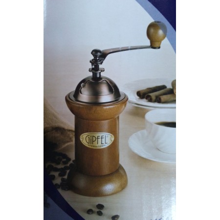 9201 GIPFEL Кофемолка деревянная колонна-коричневая 9,5х20 см