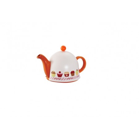 3841 GIPFEL Заварочный керамический чайник PELANGI 800 мл Оранжевый